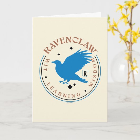 RAVENCLAW™ Blue Eagle House Pride Badge Kaart (Gele Bloem)