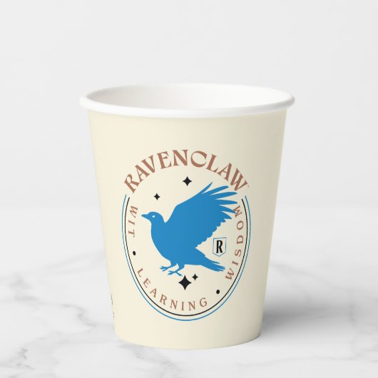 RAVENCLAW™ Blue Eagle House Pride Badge Papieren Bekers (Voorkant)