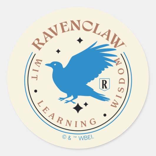 RAVENCLAW™ Blue Eagle House Pride Badge Ronde Sticker (Voorkant)
