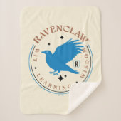 RAVENCLAW™ Blue Eagle House Pride Badge Sherpa Deken (Voorkant)