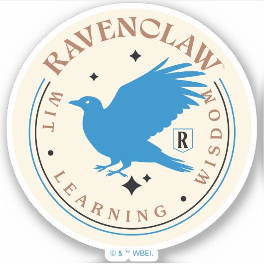 RAVENCLAW™ Blue Eagle House Pride Badge Sticker (Voorkant)