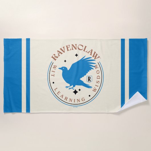 RAVENCLAW™ Blue Eagle House Pride Badge Strandlaken (Voorkant)