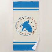 RAVENCLAW™ Blue Eagle House Pride Badge Strandlaken (Voorkant)