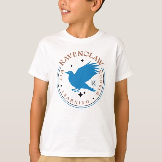 RAVENCLAW™ Blue Eagle House Pride Badge T-shirt (Voorkant)