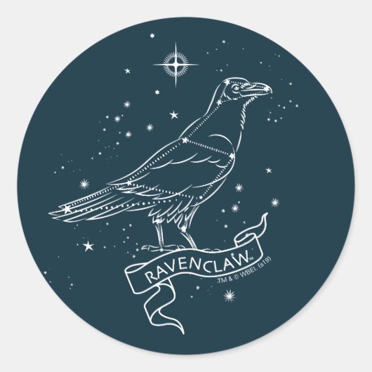 RAVENCLAW™-constellatie Grafisch Ronde Sticker (Voorkant)