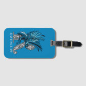 RAVENCLAW™ Crosshatched Emblem Bagagelabel (Voorkant (horizontaal))