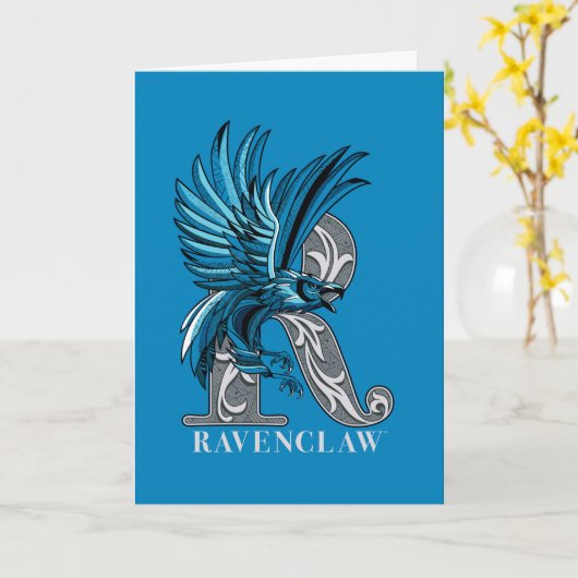 RAVENCLAW™ Crosshatched Emblem Kaart (Gele Bloem)
