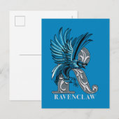 RAVENCLAW™ Crosshatched Emblem Uitnodiging Briefkaart (Voorkant / Achterkant)