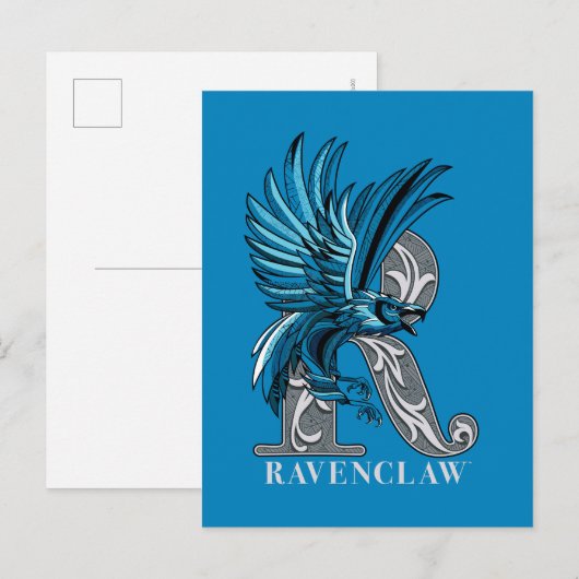 RAVENCLAW™ Crosshatched Emblem Uitnodiging Briefkaart (Voorkant / Achterkant)
