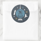 RAVENCLAW™ Holiday Bauble Graphic Ronde Sticker (Tas)