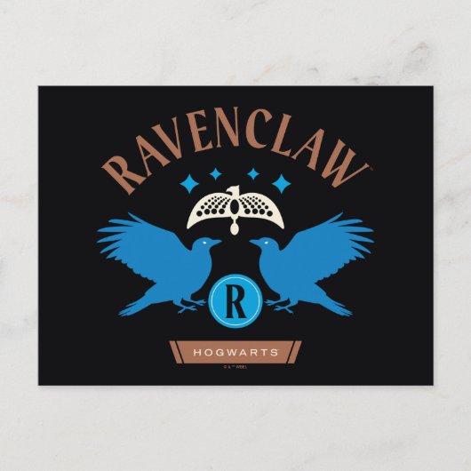 RAVENCLAW™ House Double Eagle Diadeem Graphic Briefkaart (Voorkant)