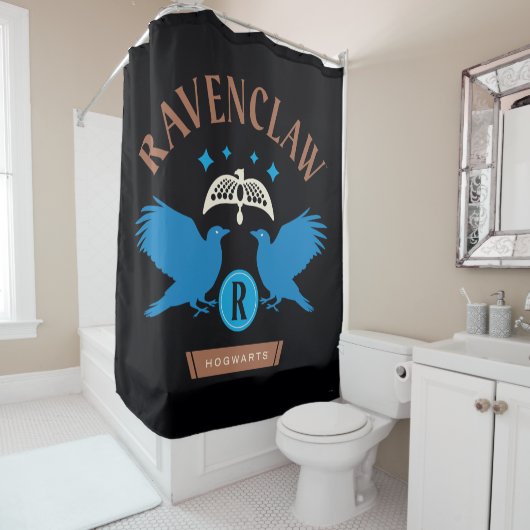RAVENCLAW™ House Double Eagle Diadeem Graphic Douchegordijn (In situ)