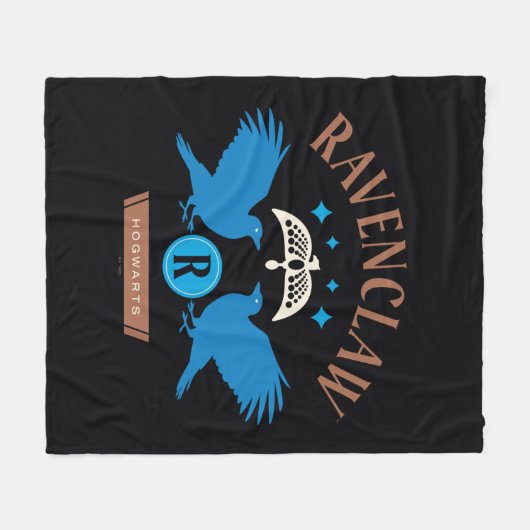RAVENCLAW™ House Double Eagle Diadeem Graphic Fleece Deken (Voorkant (Horizontaal))