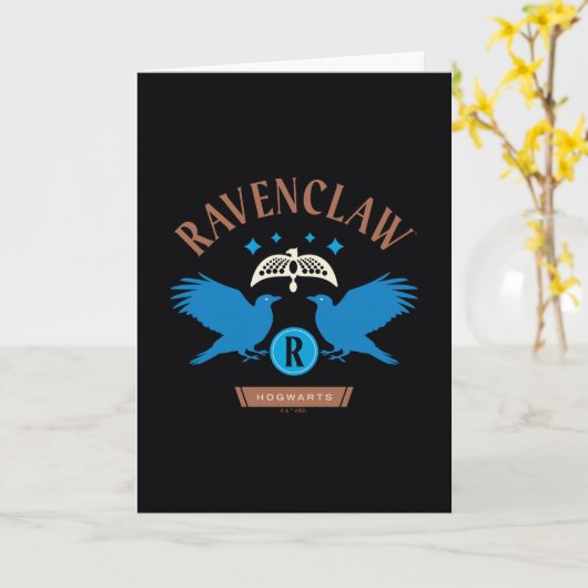 RAVENCLAW™ House Double Eagle Diadeem Graphic Kaart (Gele Bloem)