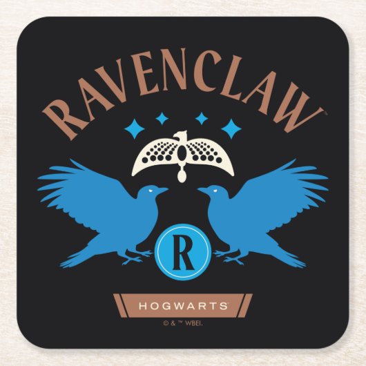 RAVENCLAW™ House Double Eagle Diadeem Graphic Kartonnen Onderzetters (Voorkant)