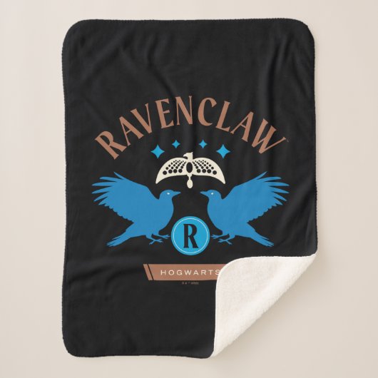 RAVENCLAW™ House Double Eagle Diadeem Graphic Sherpa Deken (Voorkant)