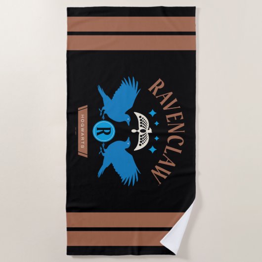 RAVENCLAW™ House Double Eagle Diadeem Graphic Strandlaken (Voorkant)