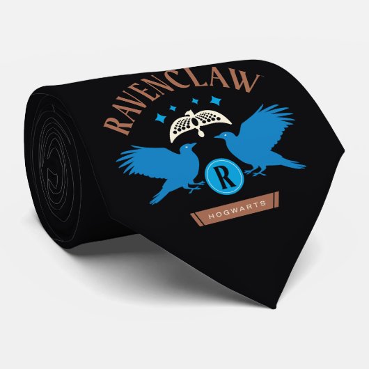 RAVENCLAW™ House Double Eagle Diadeem Graphic Stropdas (Opgerold)