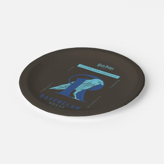 RAVENCLAW™ Huis Slim en Creatief Papieren Bordje (Gekanteld)