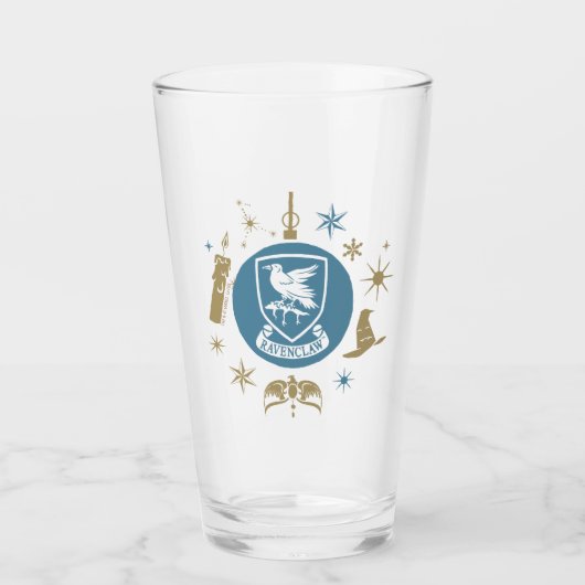 RAVENCLAW™ Kerstbal Grafisch Glas (Voorkant)