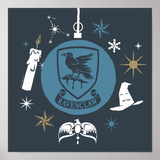 RAVENCLAW™ Kerstbal Grafisch Poster (Voorkant)