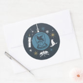 RAVENCLAW™ Kerstbal Grafisch Ronde Sticker (Envelop)