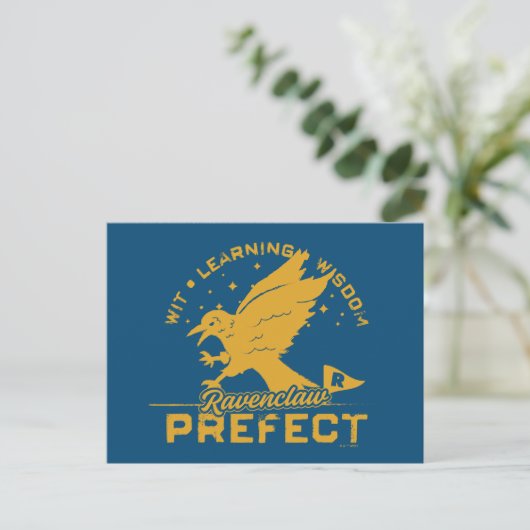 RAVENCLAW™ Prefect-badge Briefkaart (Staand voorkant)