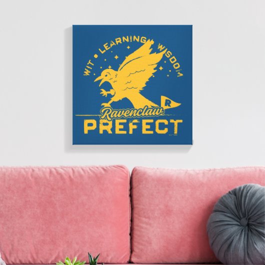 RAVENCLAW™ Prefect-badge Canvas Afdruk (Insitu (Woonkamer))