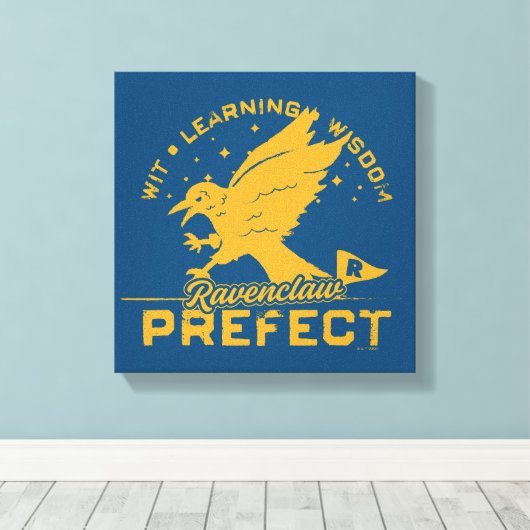 RAVENCLAW™ Prefect-badge Canvas Afdruk (Insitu (Houten vloer))