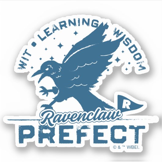 RAVENCLAW™ Prefect-badge Sticker (Voorkant)