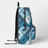 RAVENCLAW™ Tartan Patroon Bedrukte Rugzak (Links)