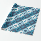 RAVENCLAW™ Tartan Patroon Cadeaupapier (Uitgerold)