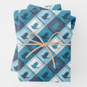 RAVENCLAW™ Tartan Patroon Inpakpapier Vel (In situ)