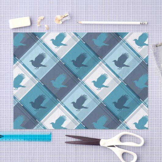 RAVENCLAW™ Tartan Plaid Pattern Tissuepapier (Craft)