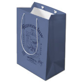 RAVENCLAW™ Wit Learning Wisdom Crest Medium Cadeauzakje (Achterkant Gekanteld)