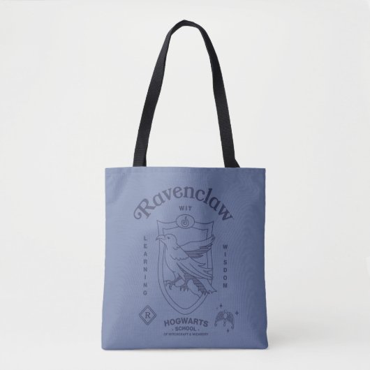 RAVENCLAW™ Wit Learning Wisdom Crest Tote Bag (Voorkant)