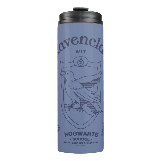 RAVENCLAW™ Wit Leercrestsymbool Wijsheid Thermosbeker (Voorkant)