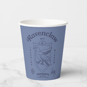 RAVENCLAW™ Wit Leerwijs Crest Papieren Bekers