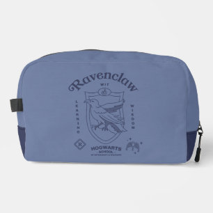 RAVENCLAW™ Wit Leerwijs Crest Toilettasje