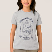 RAVENCLAW™ Wit Leerwijs Crest Tri-Blend Shirt (Voorkant)