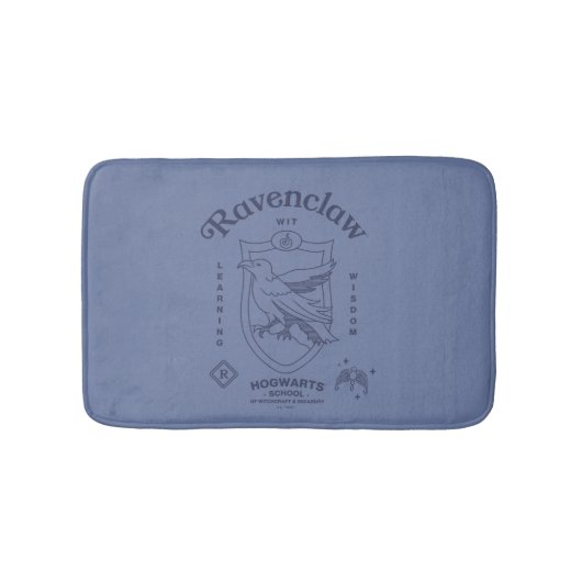 RAVENCLAW™ Wit Leerwijs Kennis Crest Badmat (Voorkant)