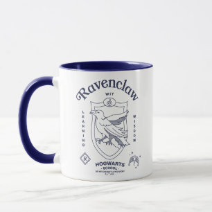 RAVENCLAW™ Wit Leerwijs Kennis Crest Mok