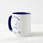 RAVENCLAW™ Wit Leerwijs Kennis Crest Mok (Voorkant links)