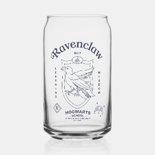 RAVENCLAW™ Wit Leren Wijsheid Crest Blikvorm Glas