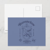 RAVENCLAW™ Wit Leren Wijsheid Crest Briefkaart (Voorkant / Achterkant)