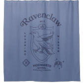 RAVENCLAW™ Wit Leren Wijsheid Crest Douchegordijn (Voorkant)
