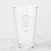 RAVENCLAW™ Wit Leren Wijsheid Crest Glas (Achterkant)