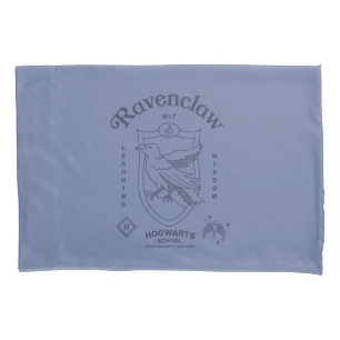 RAVENCLAW™ Wit Leren Wijsheid Crest Kussensloop