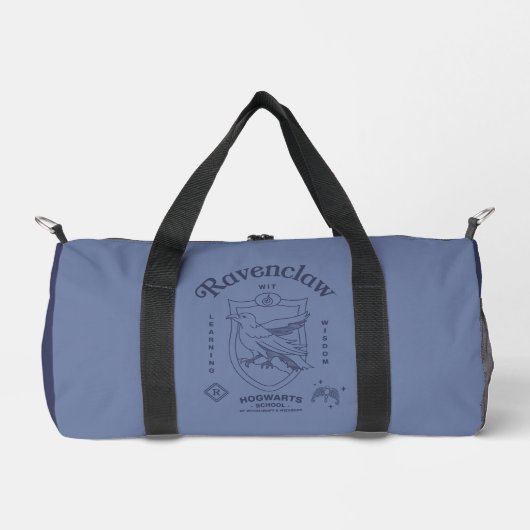 RAVENCLAW™ Wit Leren Wijsheid Crest Plunjezak (Voorkant)