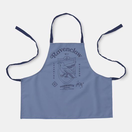 RAVENCLAW™ Wit Leren Wijsheid Crest Schort (Voorkant)
